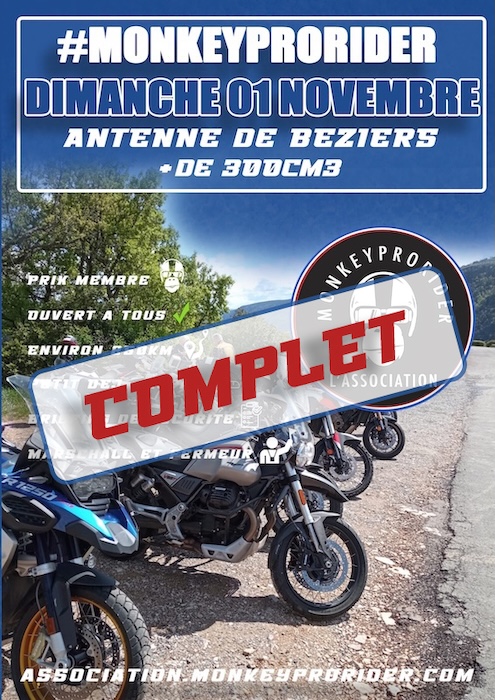Affiche du roadtrip moto France-Sénégal