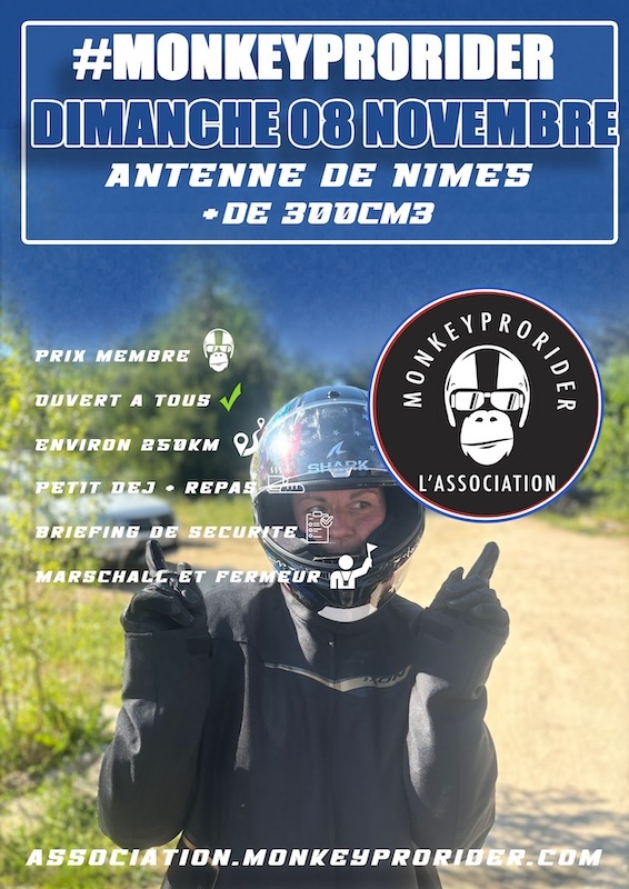 Affiche du roadtrip moto France-Sénégal