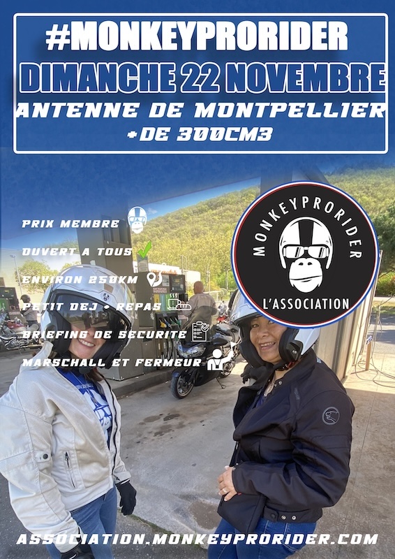 Affiche du roadtrip moto France-Sénégal